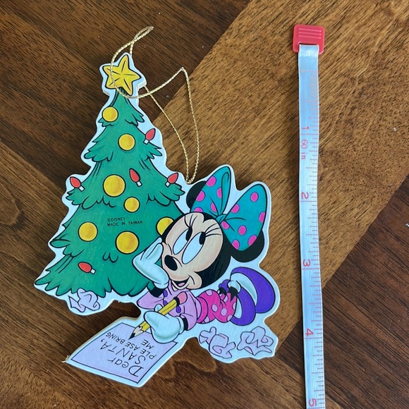 VINTAGE DISNEY BABY MINNIE MOUSE BY CHRISTMAS TREE ORNAMENT - SO CUTE! - Picture 3 of 4
